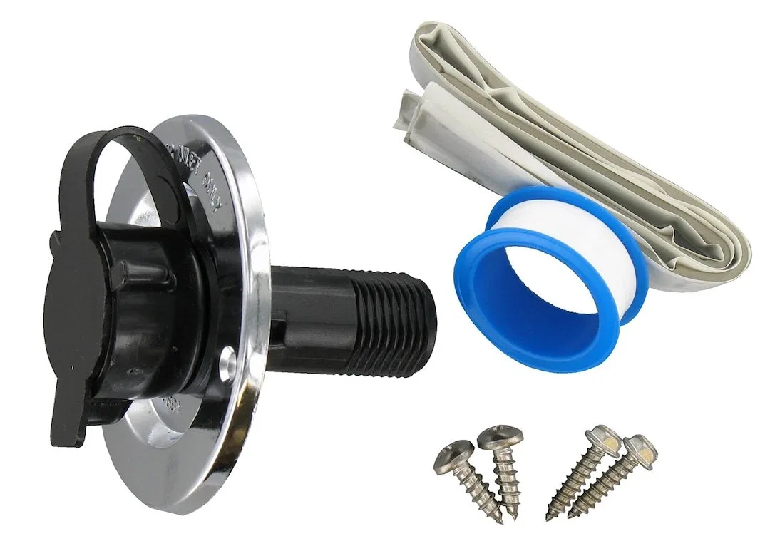 A01-0165VP – VALTERRA LLC Fresh Water Inlet, Used For RV Fresh Water System Flush Mount 1/2 Inch Male Pipe Thread Ins...